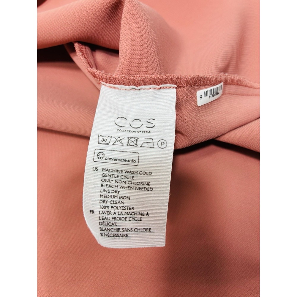 COS Womens Tunic‎ Top Mauve Pink Size 4 High Low Dressy Casual Blouse Office - Picture 5 of 11